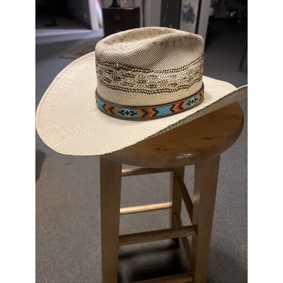 Bailey Bangora Cowboy Hat With Aztec Stitch main image 7